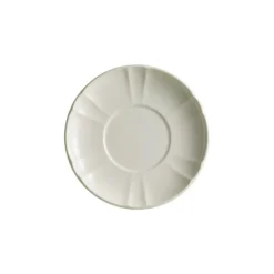 Set de 12 tazas de desayuno con platillos colección Imperio Blanca