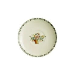 Set de 6 tazas de desayuno con platillos colección Canasto Floral