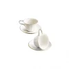 Set de 4 tazas de té con platillos colección Odette Gold