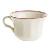 Set de 4 tazas de té con platillos colección Basic Line Red