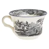 Set de 4 tazas de té con platillos colección Negro Vistas Blue by Aaron Stewart