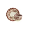 Set de 4 tazas de té con platillos colección 202 Rosa