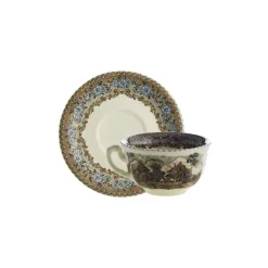 Set de 4 tazas de té con platillos colección Viejo Molino
