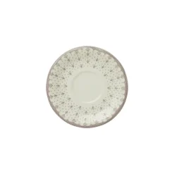 Set de 4 tazas de té con platillos colección Flor de Lis Rosa