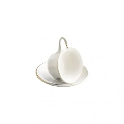 Set de taza de té con platillo colección Odette Gold