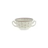 Taza de consomé colección Flor de Lis Rosa