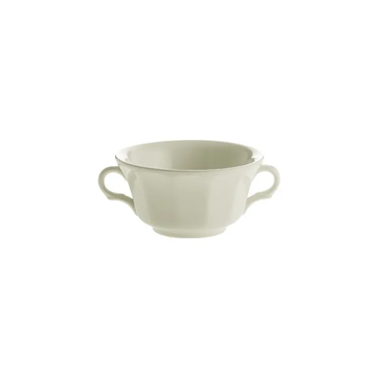 Taza de consomé colección Ochavada Blanca