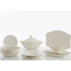 Vajilla completa de 56 piezas colección Imperio Blanca