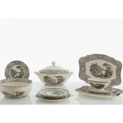 Vajilla completa de 56 piezas colección Atenea