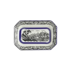 Vajilla completa de 56 piezas colección Negro Vistas Blue by Aaron Stewart