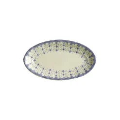 Vajilla completa de 56 piezas colección Flor de Lis Azul