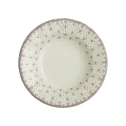 Vajilla completa de 56 piezas colección Flor de Lis Rosa