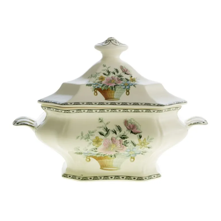 Vajilla completa de 42 piezas colección Canasto Floral