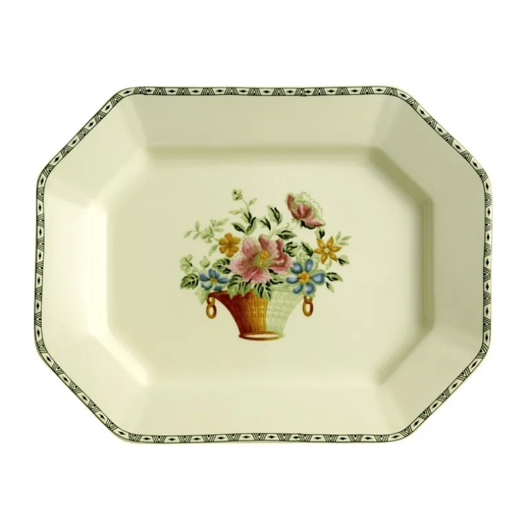 Vajilla completa de 27 piezas colección Canasto Floral