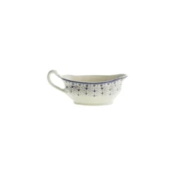 Vajilla completa de 42 piezas colección Flor de Lis Azul