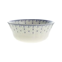 Vajilla completa de 20 piezas colección Flor de Lis Azul