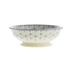 Vajilla completa de 42 piezas colección Flor de Lis Azul