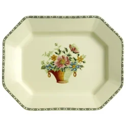 Vajilla completa de 56 piezas colección Canasto Floral